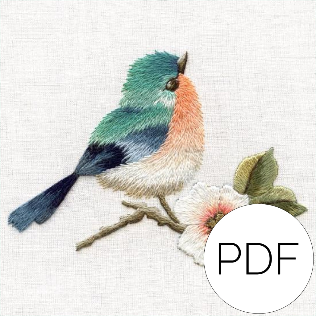 Pdf Lesson In Needle Painting Bird & Flower
