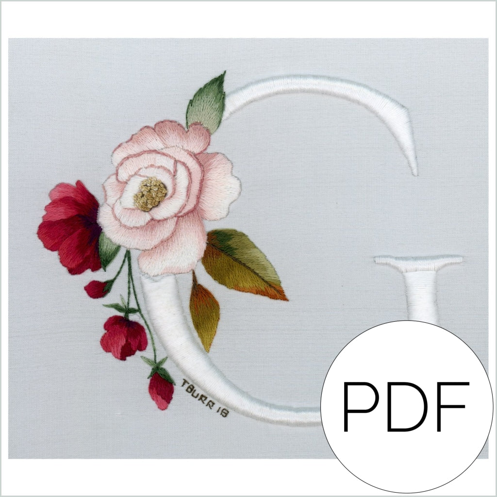 Digital Book Floral Alphabet