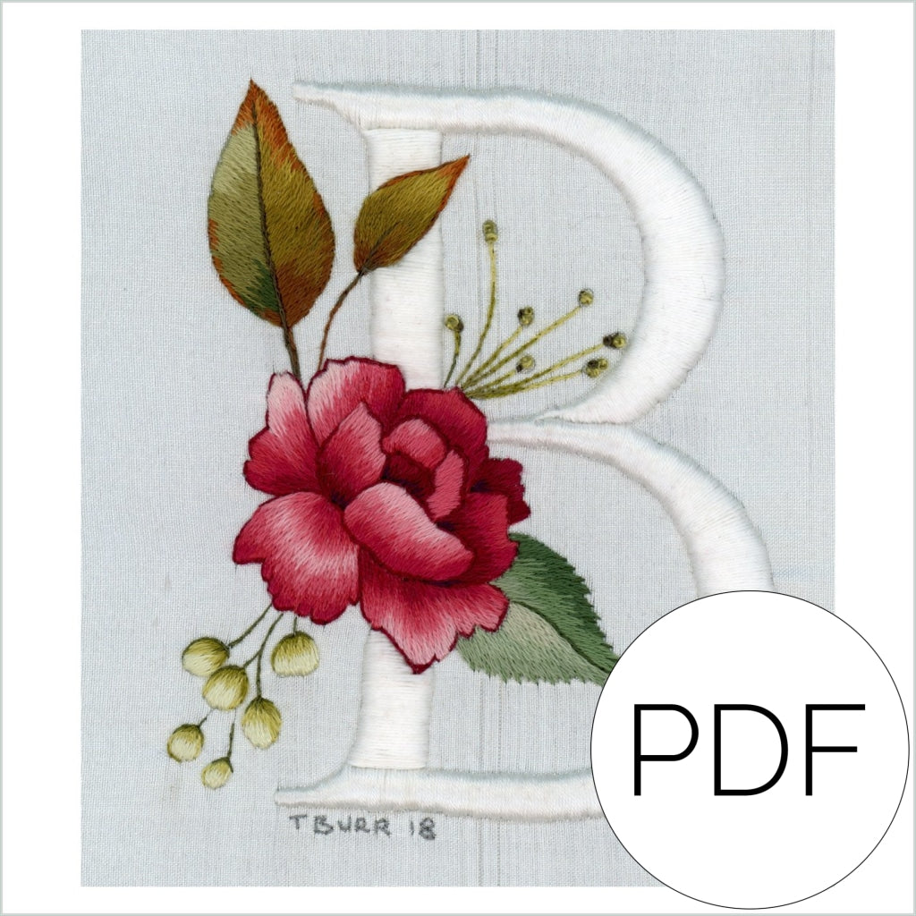 Digital Book Floral Alphabet