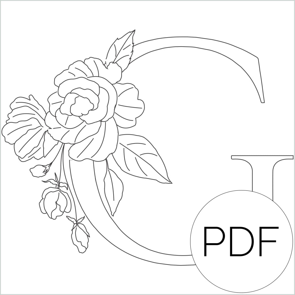 Pdf Floral Monograms