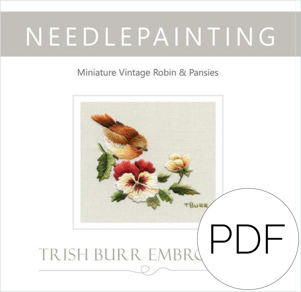 Pdf Lesson In Miniature Robin & Pansies