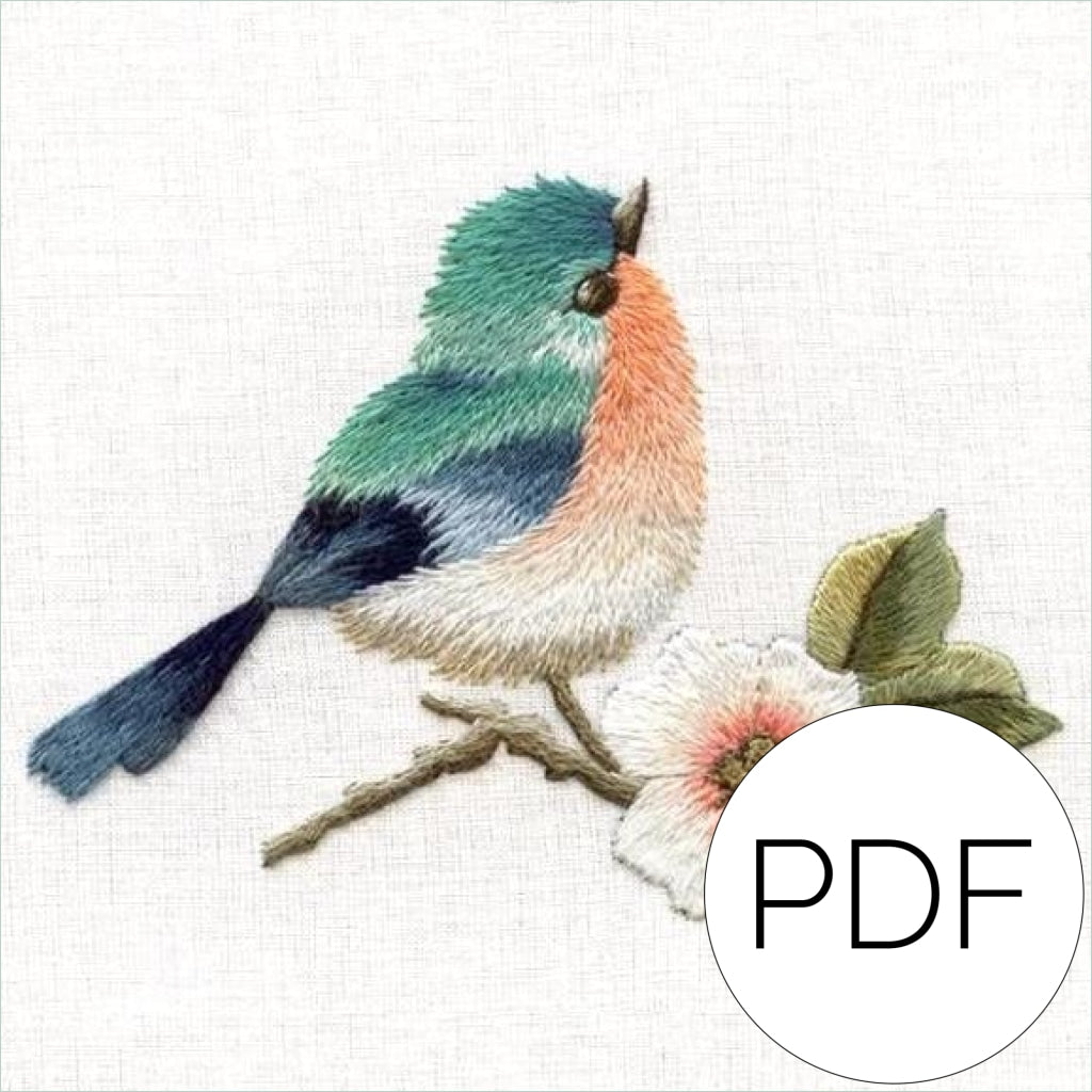 Pdf Lesson In Needle Painting Bird & Flower
