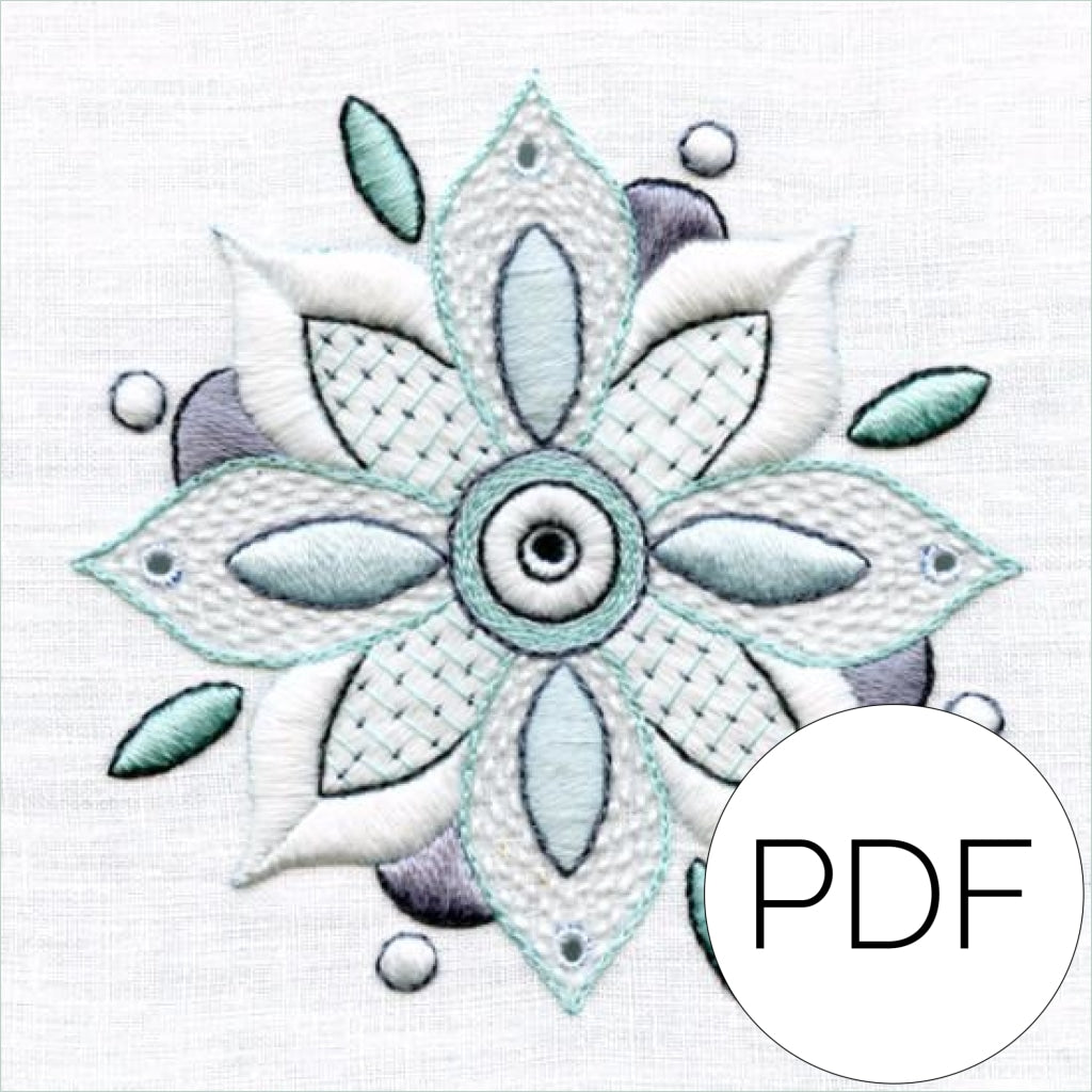 Pdf Lesson In Whitework Flower Mandala