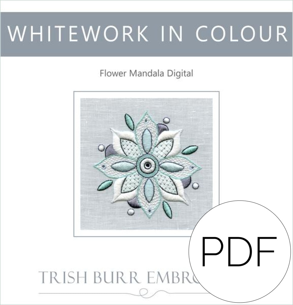 Pdf Lesson In Whitework Flower Mandala