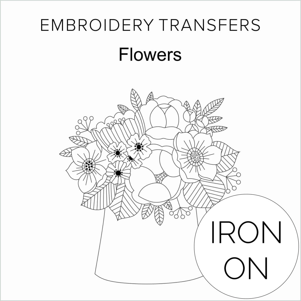 New. Transfer Pack 5 Flowers & Butterfly Collection